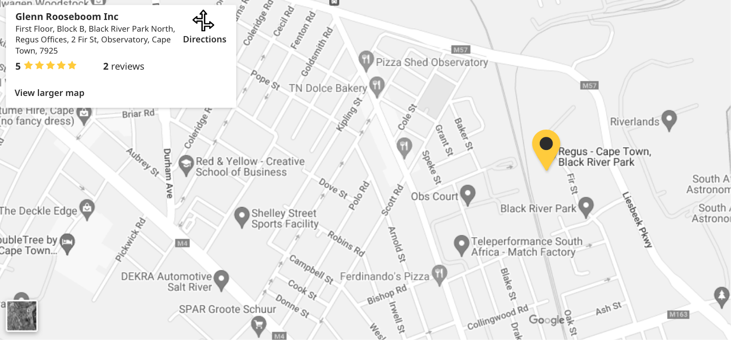 Glenn rooseboom-contact-us-map